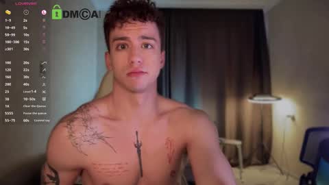 Snapshot of adampolerno chatting on 10/16/25, 10:27 Hi Im Adam Glad to see u here 3 And its my first day online show from 10/16/25, 10:27