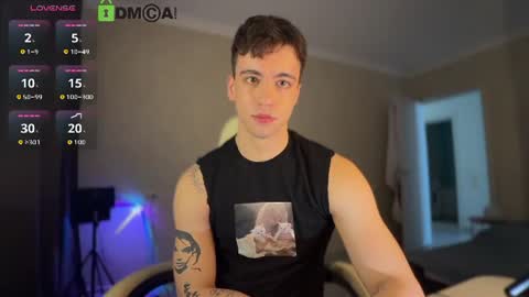 Snapshot of adampolerno chatting on 06/12/26, 01:54 Hi Im Adam Glad to see u here 3 And its my first day online show from 06/12/26, 01:54