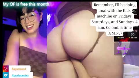 Snapshot of baby_alexx chatting on 10/15/25, 03:34 Alexandra followme on instragram abyalexand online show from 10/15/25, 03:34