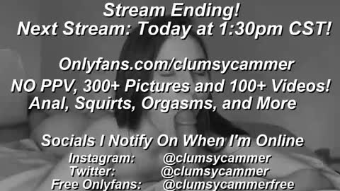 B Bri ClumsySCHEDULE online show from 02/03/25, 04:41