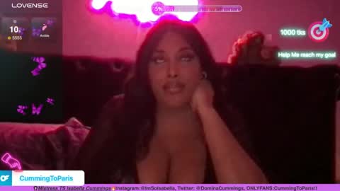 Cumming To Mistress Isabella Cummings online show from 12/08/24, 05:39