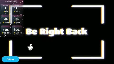 Follow me  Control lovense free D online show from 07/28/26, 04:39