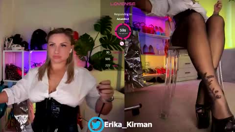 Snapshot of erika_kirman chatting on 10/17/25, 11:02 Erika      online show from 10/17/25, 11:02