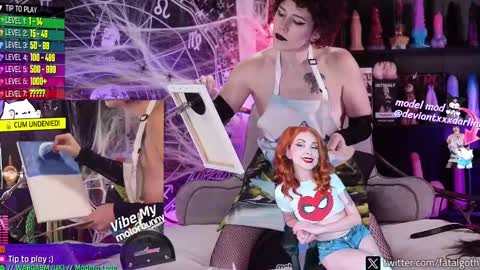 Snapshot of fatalgoth chatting on 10/04/25, 01:36 Lily Waifu online show from 10/04/25, 01:36