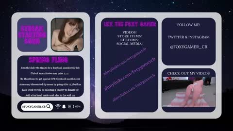 Lex Vive foxygamer cb online show from 05/15/26, 01:12