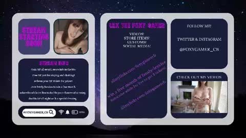 Lex Vive foxygamer cb online show from 06/24/26, 01:26