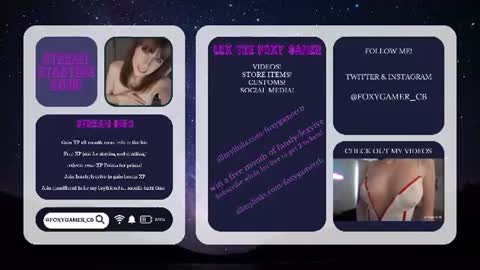 Lex Vive foxygamer cb online show from 07/11/26, 12:57