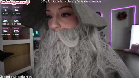 Heather online show from 10/31/25, 10:55