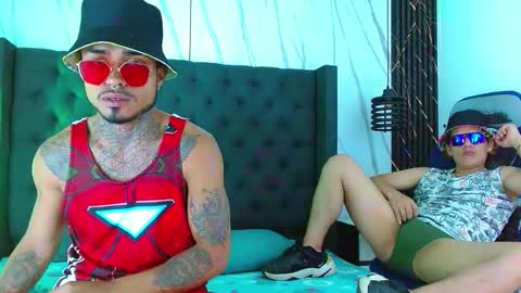 Snapshot of hot_latino_x chatting on 11/23/25, 01:55 SEXY COUPLE online show from 11/23/25, 01:55