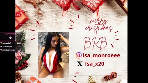 Snapshot of isamonroee chatting on 12/25/24, 12:37 Isa Monroee online show from 12/25/24, 12:37