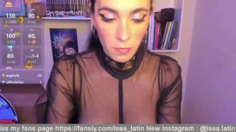 Snapshot of issa_latin chatting on 02/14/26, 06:43 INSTAGRAM issabella18 TWITTER issa latin online show from 02/14/26, 06:43