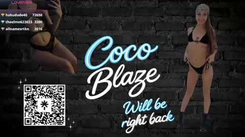 Snapshot of itscocoblaze chatting on 04/23/26, 03:30 CoCo Blaze online show from 04/23/26, 03:30