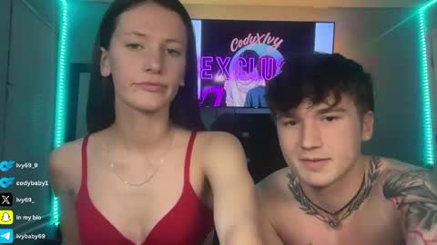 Snapshot of ivy69_9 chatting on 02/23/25, 09:33 ivy69 9 and cody online show from 02/23/25, 09:33