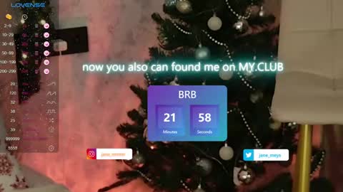 your kitty JANE roawww online show from 12/25/24, 11:11