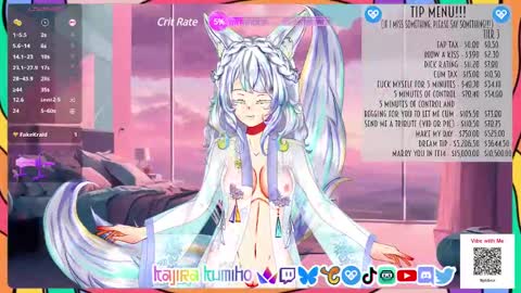 Snapshot of kajira_kumiho chatting on 02/15/25, 02:04 kaji 3 online show from 02/15/25, 02:04
