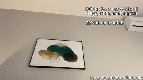 lailatoks - TIP 100 tks  get all my videos 22 VIDEOS SQUIRT PUSSY DILDO online show from 12/21/24, 03:36