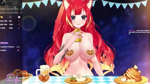 Snapshot of lewdfoxy_vt chatting on 09/20/25, 01:23 Kira online show from 09/20/25, 01:23