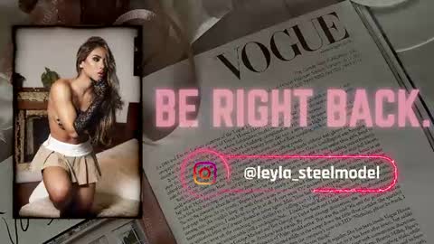 INSTA leylasteel model         online show from 06/20/26, 12:08