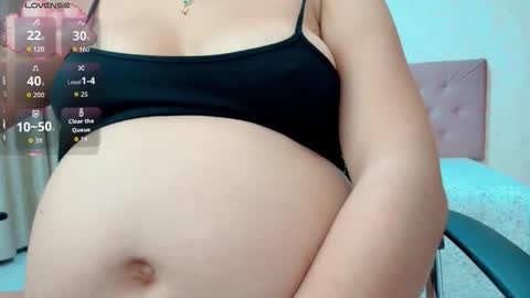 Snapshot of littlemolly_pregnant chatting on 03/20/26, 03:00 Sarahs Room online show from 03/20/26, 03:00