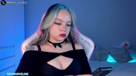 Snapshot of marceline_red chatting on 01/25/25, 04:03 Lady Marceline online show from 01/25/25, 04:03