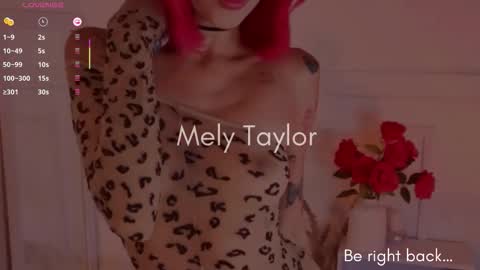 Snapshot of melytaylor_ chatting on 02/18/26, 09:22 Melissa online show from 02/18/26, 09:22