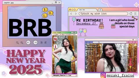 Snapshot of meraki_fraise chatting on 12/30/24, 09:50    online show from 12/30/24, 09:50