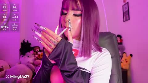 Snapshot of ming_yue_ chatting on 05/10/26, 05:34 My name is Fer Nice to meet you give it a thumbs up please its important online show from 05/10/26, 05:34