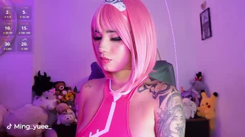 Snapshot of ming_yue_ chatting on 05/14/26, 05:36 My name is Fer Nice to meet you give it a thumbs up please its important online show from 05/14/26, 05:36