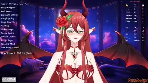 Snapshot of passionyx chatting on 12/30/24, 02:20 Succubus Nyx online show from 12/30/24, 02:20