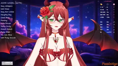 Snapshot of passionyx chatting on 01/14/25, 11:58 Succubus Nyx online show from 01/14/25, 11:58