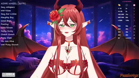 Snapshot of passionyx chatting on 01/16/25, 04:49 Succubus Nyx online show from 01/16/25, 04:49