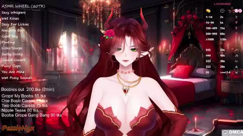 Snapshot of passionyx chatting on 02/10/25, 02:41 Succubus Nyx online show from 02/10/25, 02:41