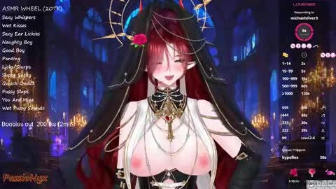 Snapshot of passionyx chatting on 02/24/25, 06:27 Succubus Nyx online show from 02/24/25, 06:27