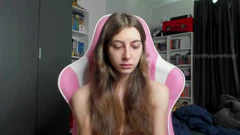 Snapshot of prettysomething chatting on 03/23/26, 08:18 Sophie next stream will be at Monday i will wait you guys online show from 03/23/26, 08:18