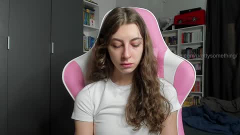 Snapshot of prettysomething chatting on 03/27/26, 06:08 Sophie next stream will be at Monday i will wait you guys online show from 03/27/26, 06:08
