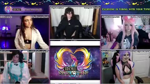 Snapshot of rollseduction chatting on 03/26/26, 11:43 Roll For Seduction online show from 03/26/26, 11:43