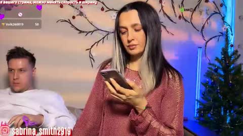 Snapshot of sabrinasmit chatting on 12/13/25, 07:53 Sabrina and Smith. Instagramsabrina smith2919 NEXT SHOW OCT. 0809111213 online show from 12/13/25, 07:53