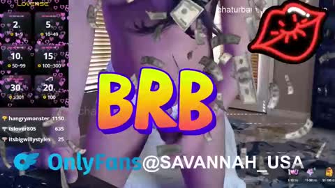 Onlyfans Savannah usa online show from 01/27/25, 10:16
