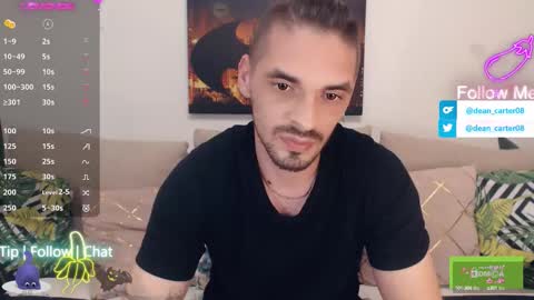 Snapshot of secret_sir chatting on 09/18/25, 10:34 Dean Carter online show from 09/18/25, 10:34