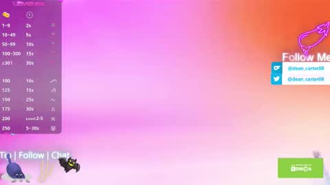 Snapshot of secret_sir chatting on 09/21/25, 10:55 Dean Carter online show from 09/21/25, 10:55