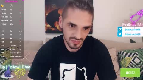 Snapshot of secret_sir chatting on 10/16/25, 10:22 Dean Carter online show from 10/16/25, 10:22