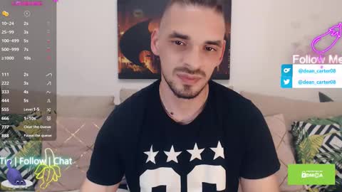 Snapshot of secret_sir chatting on 10/20/25, 10:21 Dean Carter online show from 10/20/25, 10:21