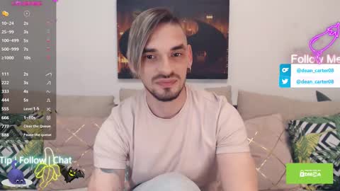 Snapshot of secret_sir chatting on 10/21/25, 09:48 Dean Carter online show from 10/21/25, 09:48