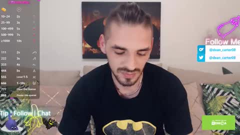 Snapshot of secret_sir chatting on 10/30/25, 11:16 Dean Carter online show from 10/30/25, 11:16