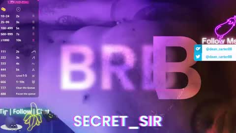 Snapshot of secret_sir chatting on 03/26/26, 10:26 Dean Carter online show from 03/26/26, 10:26