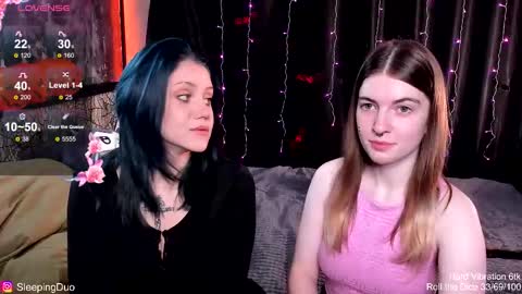 Snapshot of sleepingduo chatting on 10/21/25, 09:21 Hi We are Iva and Angela Nice to meet u 3 online show from 10/21/25, 09:21