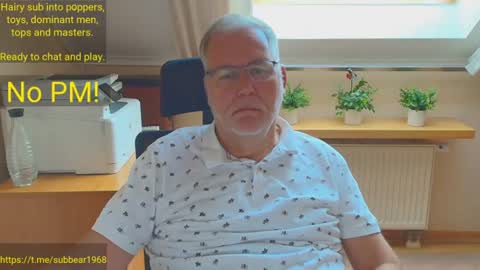 Snapshot of subbear1968 chatting on 06/18/26, 06:24 subbear1968 online show from 06/18/26, 06:24