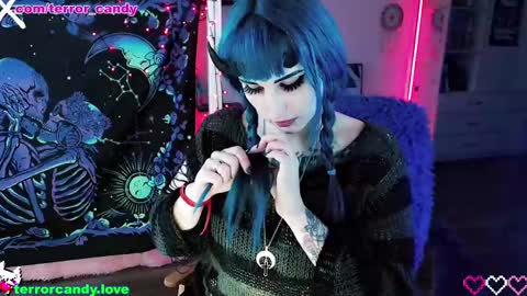Snapshot of terror_candy chatting on 03/01/25, 09:51 CRY BABY online show from 03/01/25, 09:51