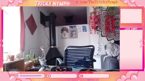 Snapshot of tricky_nymph chatting on 11/03/25, 07:15 Cassie online show from 11/03/25, 07:15