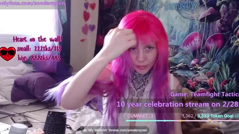 Snapshot of tricky_nymph chatting on 02/27/26, 07:36 Cassie online show from 02/27/26, 07:36